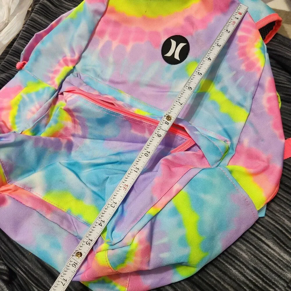 Hurley Backpack Girls Tie Dye Color.   New